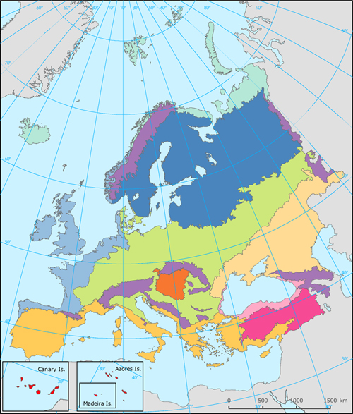 Biogeographical regions