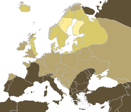 Europe is blond