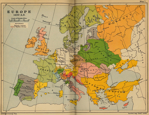 Europe 1490