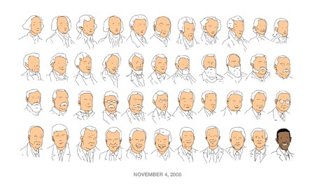 A long row of presidents