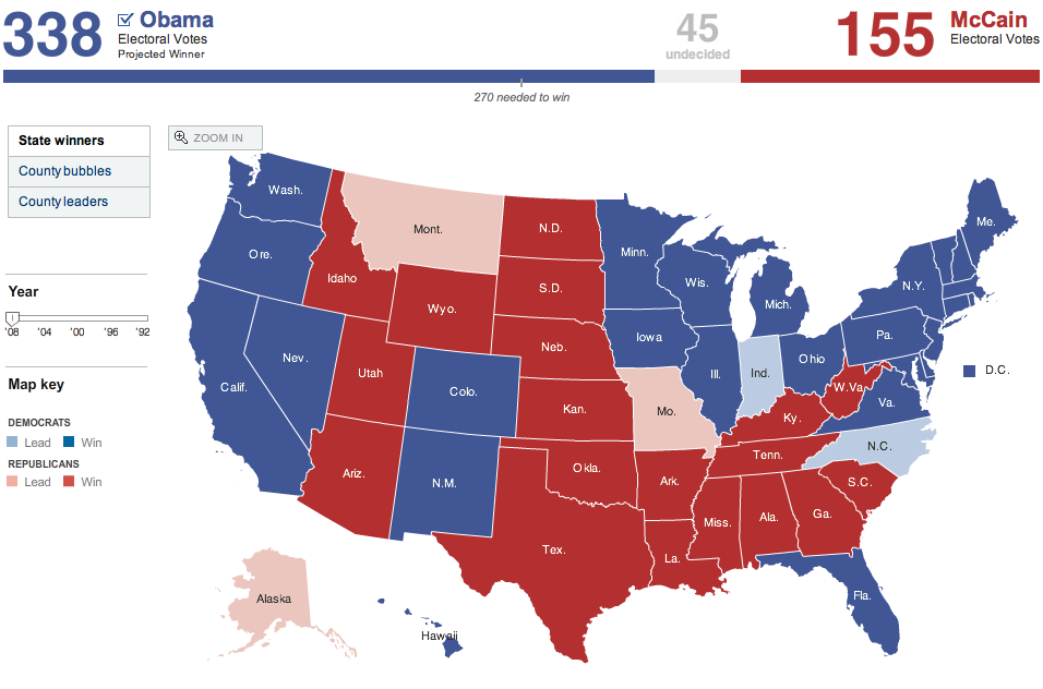 NYT Election Map